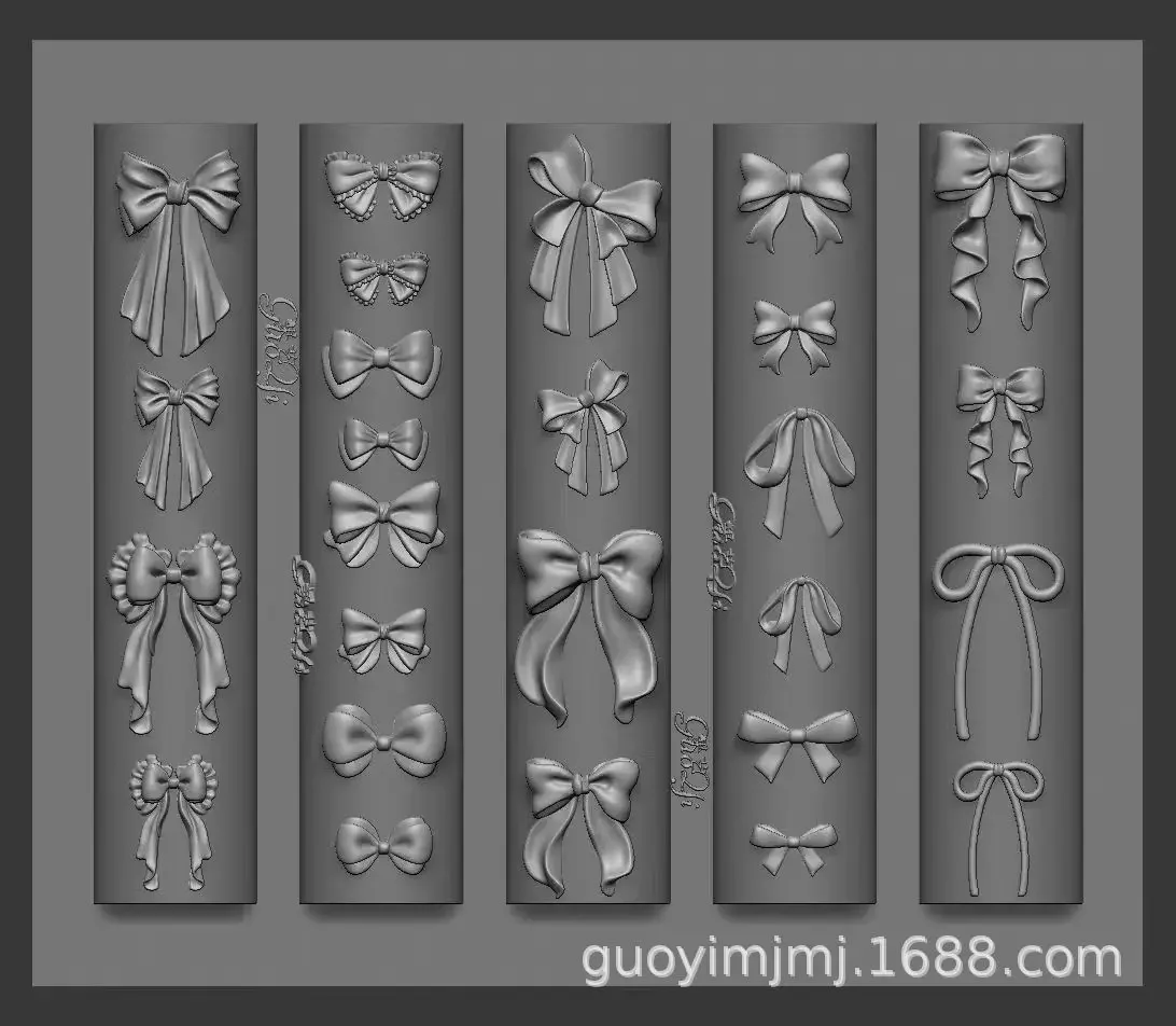 2025 Apple & Butterfly Nail Art Silicone Molds Set – Cute Bear Butterfly and Flared Skirt Designs for Women Stunning DIY Nails 6