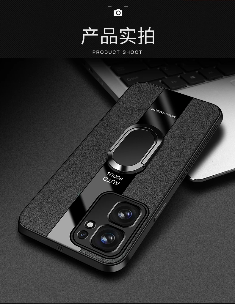 Luxurious Leather Magnetic Stand Cover with Racing Style Shockproof Bumper