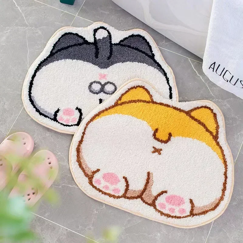 

Cute Cartoon Carpets Rug Super Absorbent Children's Bathroom Floor Door Mat Kitchen Fluffy Soft Bedroom Living Room Decoration