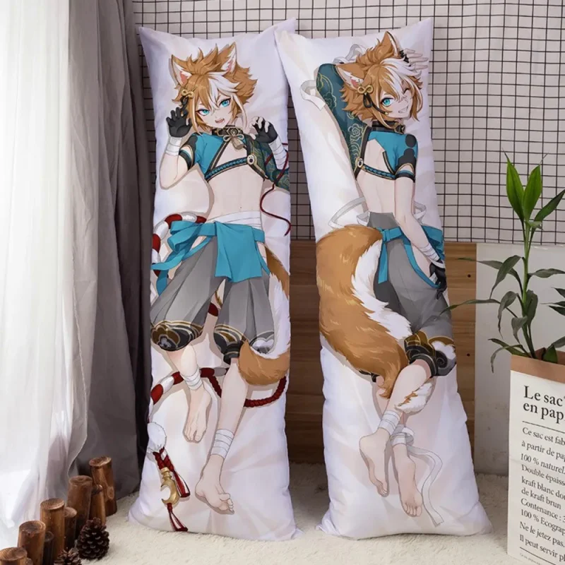 

Genshin Impact Dakimakura наволочка Kaeya Xiao Klee Gorou косплей обнимающая подушка для тела 150X50 аниме игра отаку наволочка подарок