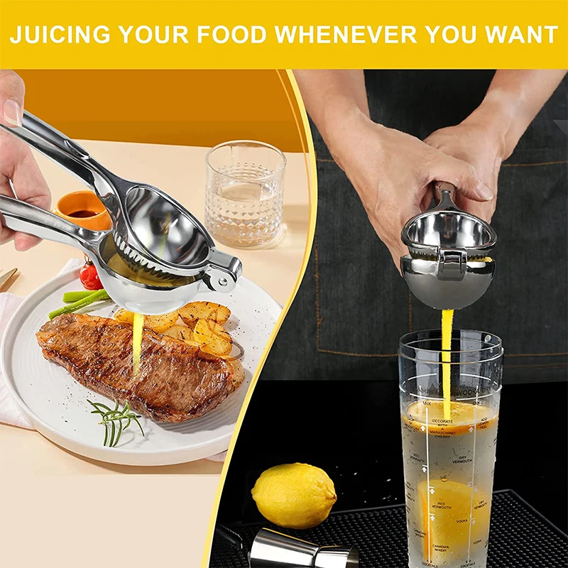 Premium Heavy Duty Zinc Alloy Citrus Juicer – Manual Hand Press Lemon Squeezer