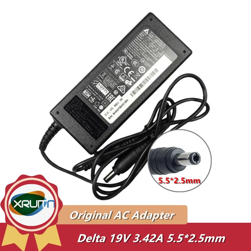 Caricabatterie Adattatore Ca Sostitutivo Delta 19V 3.42A 65W Per Alimentatore Fujikura Fsm-27S/28S/37 S38S Fusion Splicer Adc-19A