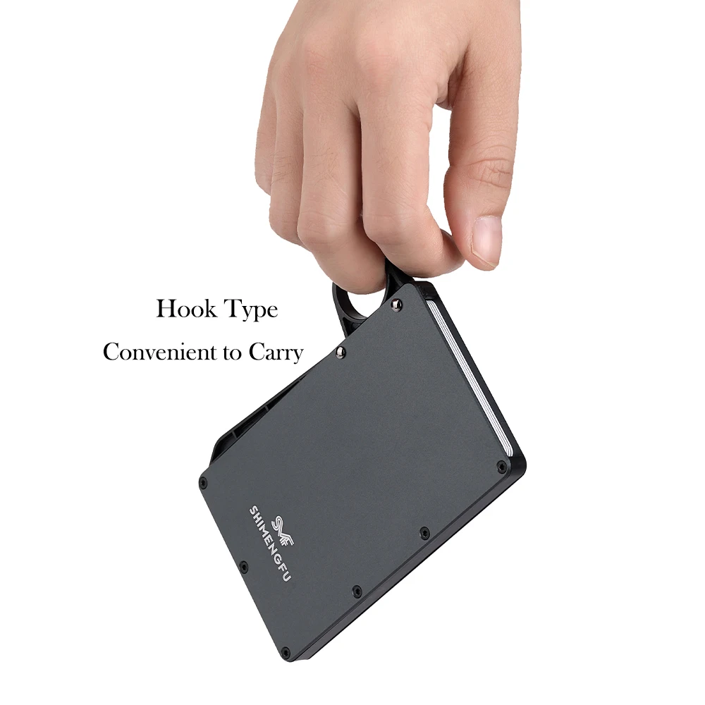 Men's ID Credit Card Holder Wallet Anti-RFID Blocking Pop-Up Case Small Money Bag Purse for Men