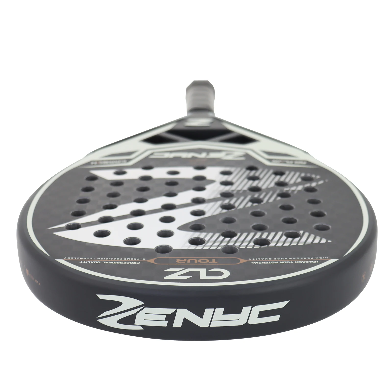 Padel Racket Teardrop-Shaped 12K Carbon Fiber Surface EVA Memory Flex Foam Core Beginner Tennis Racquets Padel