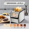 Toaster 2 Slice,High-speed Automatic Settings, Bagel English Muffins Toast Pastry Waffles Bre 5