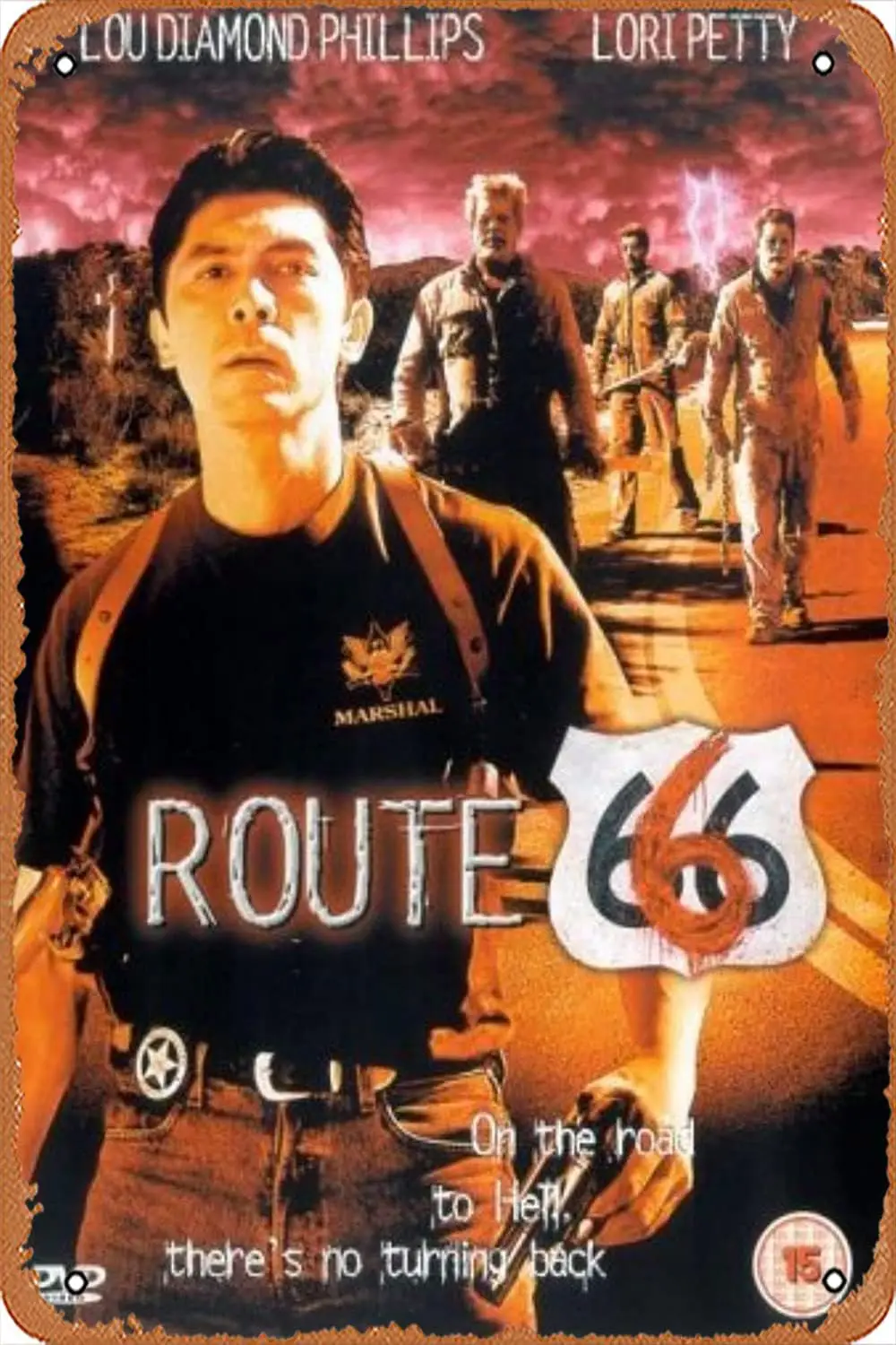 

Постер из фильма, классический металлический знак, Route 666 (2001), Настенный декор, жестяная фотография