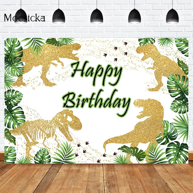 Mocsicka CUSTOM Rainforest Animals Wild One Backdrops Children Happy Birthday Party Photography Background Cake Table Banner 16