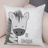 Nordic Zebra Hippo Giraffe Lion Crocodile Pillow Case Decor Animal Cushion Cover for Sofa case  Covers 4