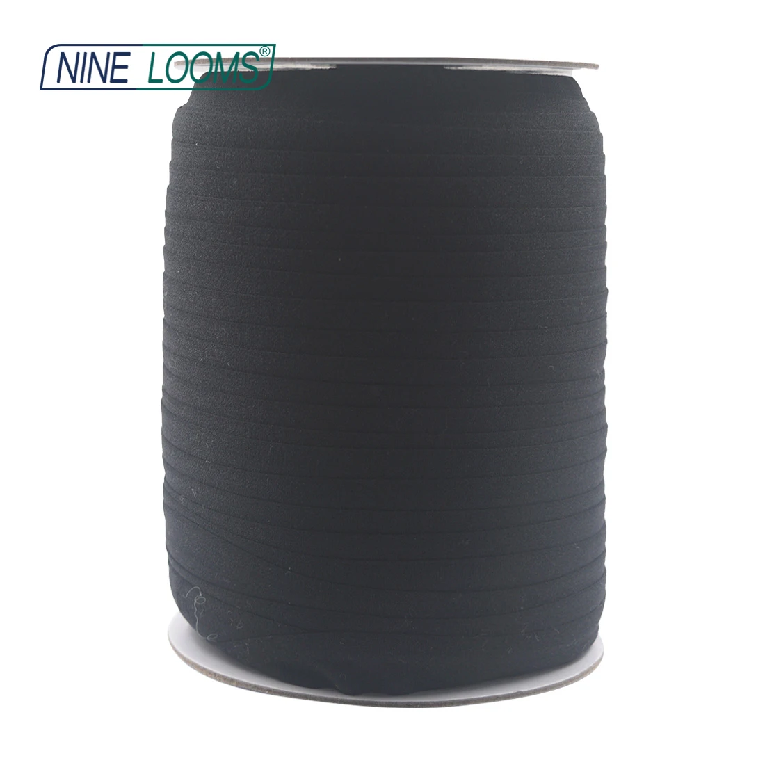 NINE LOOMS Matte, umklappbare, elastische FOE 5/8 Zoll 15 mm, nicht glänzendes Spandex-Band, Stirnband, Unterwäsche, Kleid, Nähbesatz, 50, 100 Yard per Spule – Detail 25