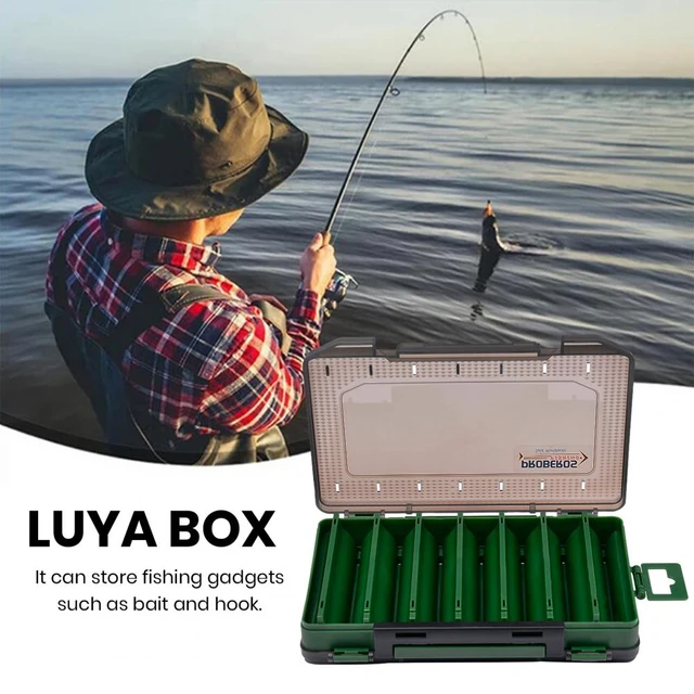 Fishing Bait Storage Box Fishing Gear Storage Case Capacity Double Layer Fishing  Lure Box with Transparent Lid for Bait Tackle - AliExpress