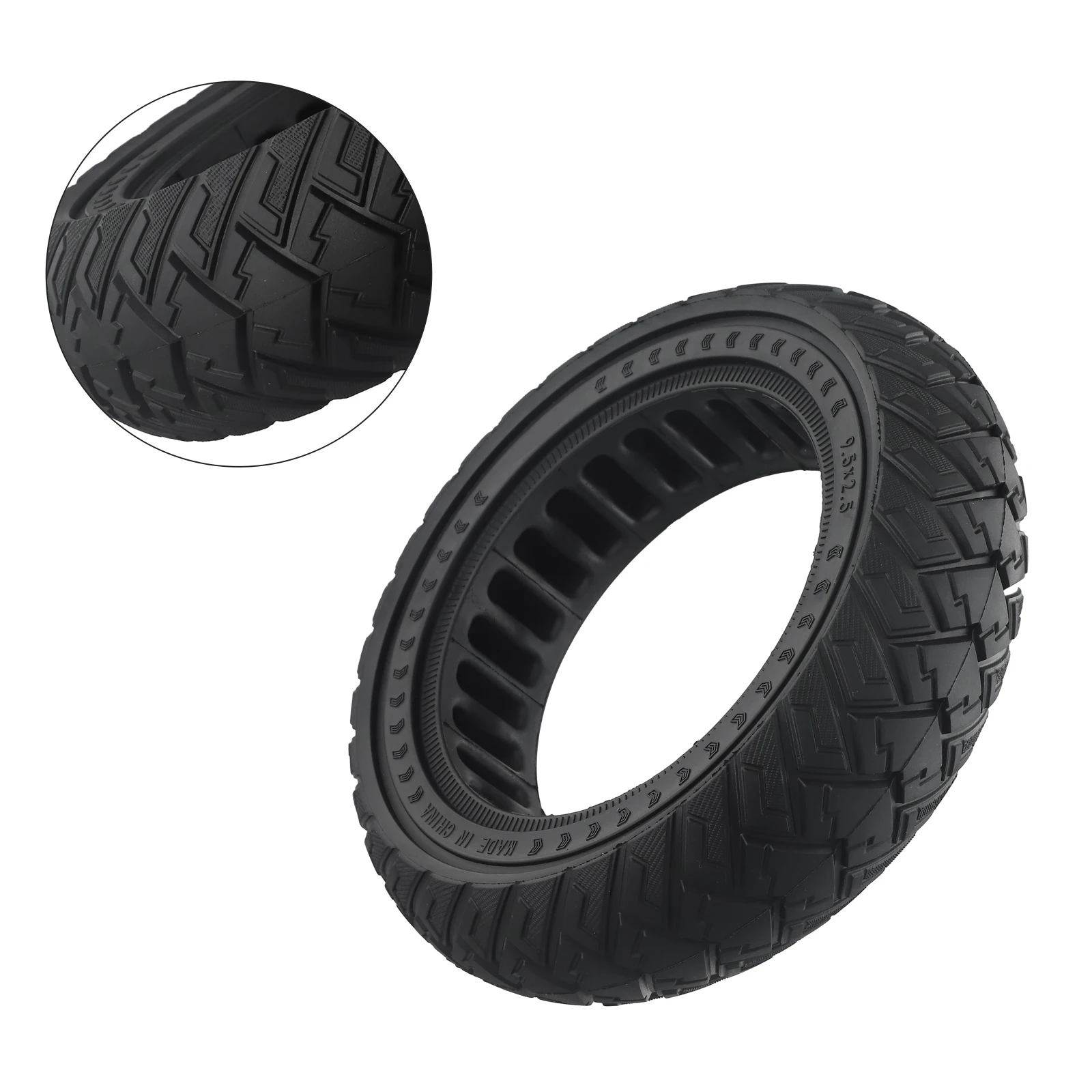 

Optimize Your Scooter's Ride 9 5 inch 9 5x2 50 Solid TIre for NIU KQI3 Electric Scooter Durable Rubber Material