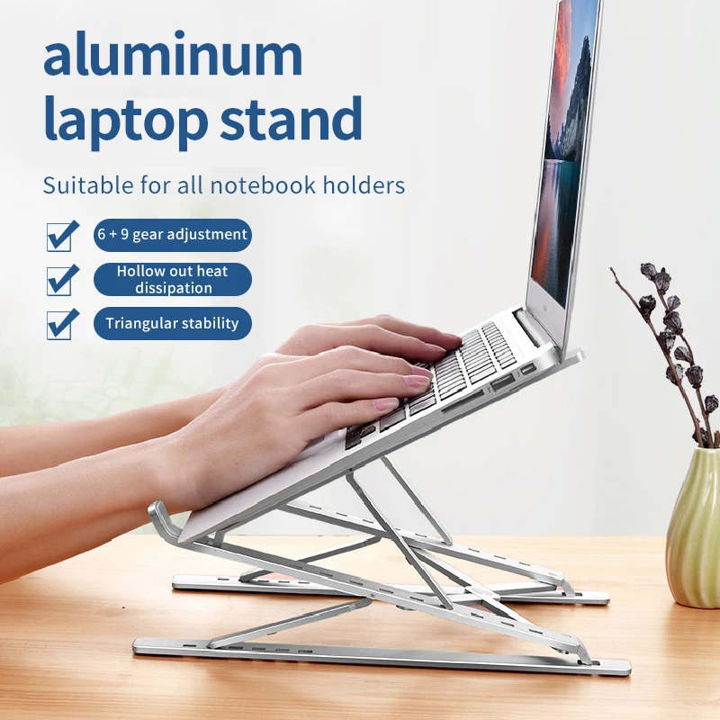 Foldable-Laptop-Stand-Desktop-Base-Double-Layer-Height-Adjustable ...