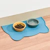 Food Grade Silicone Cat Mat Anti-dirty Easy to Clean Cats and Dog Bowl Mats Waterproof and Leak-proof Anti-slip Pad Pet Product 3