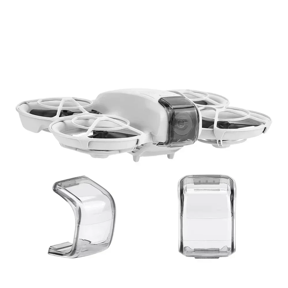 For DJI NEO, the gimbal cover and lens cap are dust-proof accessories for protecting the drone's camera lens.