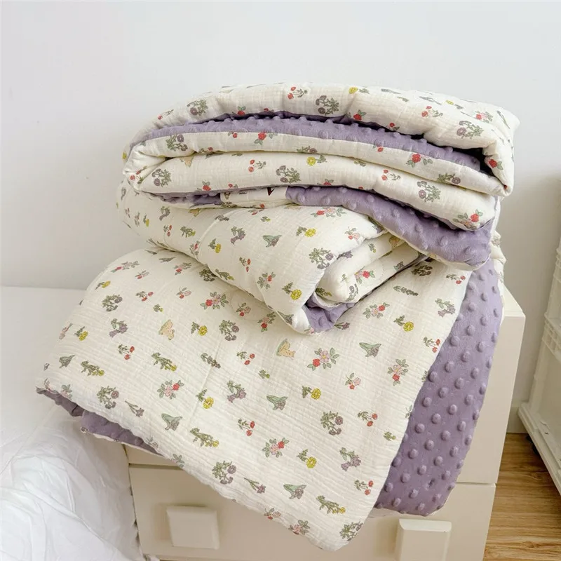 Baby Quilt Pure Cotton Thickened Spring And Autumn Quilt Core Kindergarten Cartoon Baby Boy Girl's Nap 120x150cm
