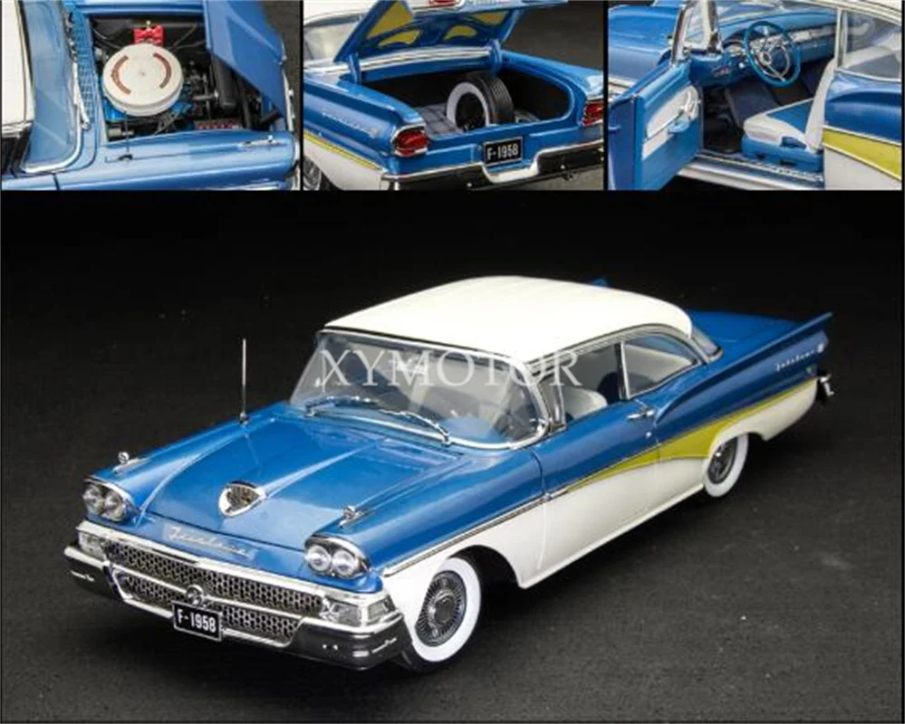 

Sunstar 1/18 For Ford Fairlane 500 1958 Diecast Model Car Toys Hobby gift Display Collection Ornaments