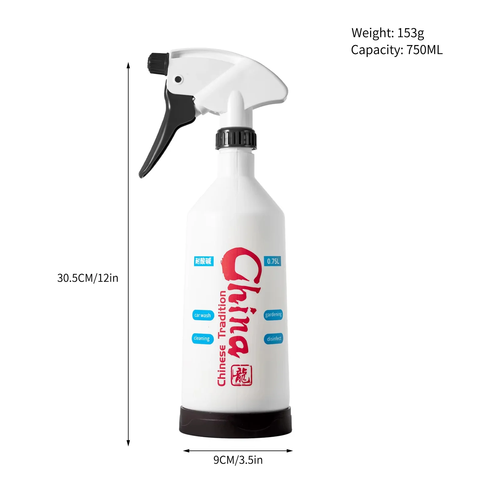 750ML 트리거 스프레이어 자동차 윈도우 틴팅 도구 자동차 디테일링용 내구성 플라스틱 스프레이 병 조절 가능한 노즐 PPF 스프레이어