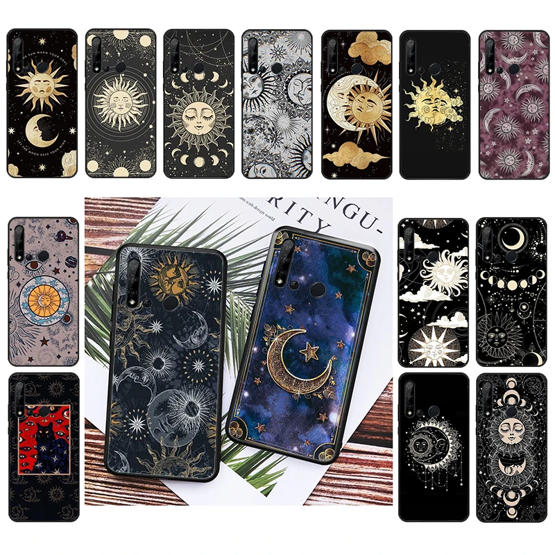 Funda de teléfono Magic Sun Moon Witches Moon Tarot para Huawei P50 Pro P30 P40 Lite P40Pro P20 lite P10 Plus Mate 20 Pro Mate20 X