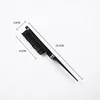 1 Pcs Pro Salon Hair Brushes Comb Slim Line Teasing Back Combing Hair Brush Slim Line Styling Tools DIY Kit Wholesale Hair Combs 6