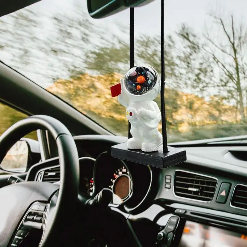 

Car Mirror Hangings Astronaut Car Pendant Hangings Accessories Interior Rearview Mirrors Charm Ornament For Dashboard Decor