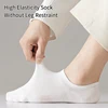 8 Pairs of Men's Summer Solid Color Simple Fashion Versatile Comfortable Breathable Shallow Mouth Anti Slip Invisible Socks 3