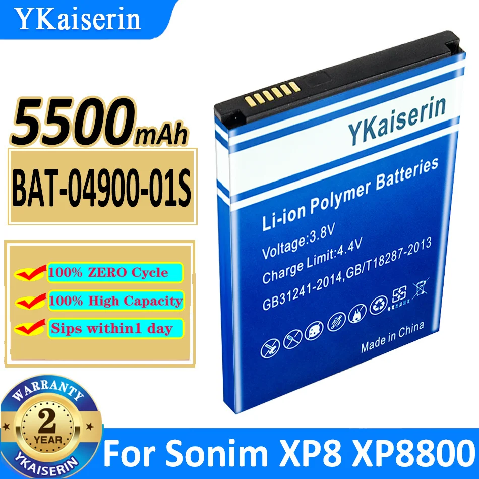 Batteria Ykaiserin 5500Mah Bat-04900-01S Per Sonim Xp8 Xp8800 Bateria