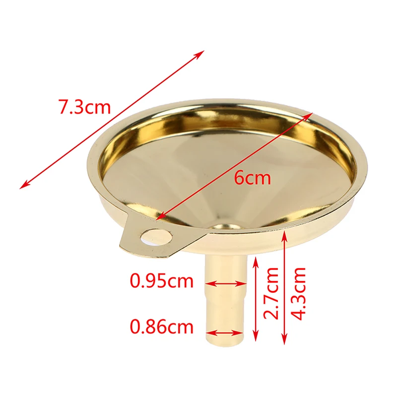 1Pcs Stainless Steel Funnel Kitchen Oil Liquid Funnel Metal Funnel Filter Wide Mouth Funnel For Canning Kitchen Tools 7.3*4.3CM