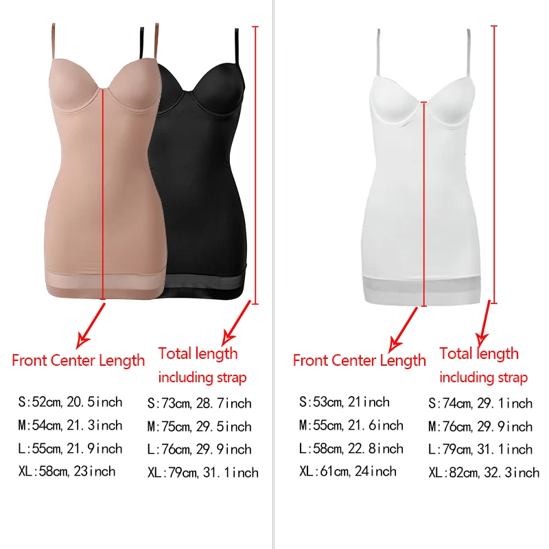 Women Slimming Underwear Control Slips Sexy Push Up Dress Body Shaper Shapewear Spaghetti Strap Waist Trainer Lingerie best shapewear for lower belly pooch