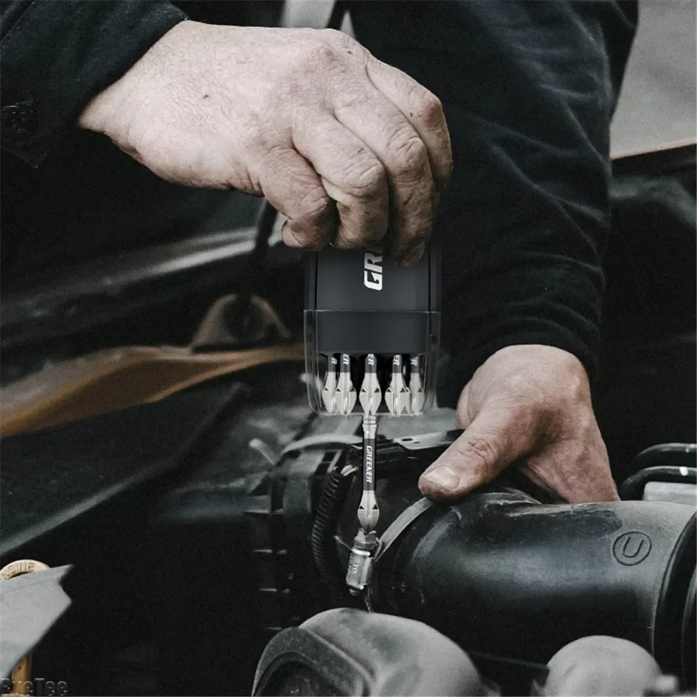 Screwdriver Bit Storage Tool Box 10 Holes Can Install Batch Header for Electric Tool Box Man Gift 3