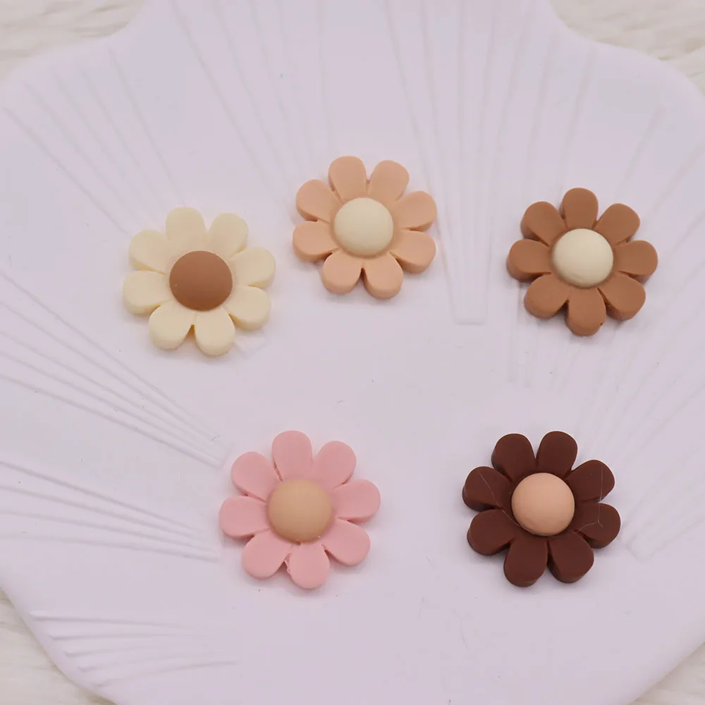 1-5PCS Kawaii Flower Resin Buckle Clog Fit Wristbands Garden Shoes Button Decorations Accessories Kid Unisex Party Xmas Gift