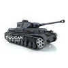1/16 Scale HENG LONG Toys 7.0 German Panzer IV F2 RTR RC Tank 3859 Metal Tracks Steel Motor BB Shooting Smoke TH17398-SMT5 1