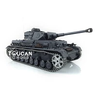 1/16 Scale HENG LONG Toys 7.0 German Panzer IV F2 RTR RC Tank 3859 Metal Tracks Steel Motor BB Shooting Smoke TH17398-SMT5 1