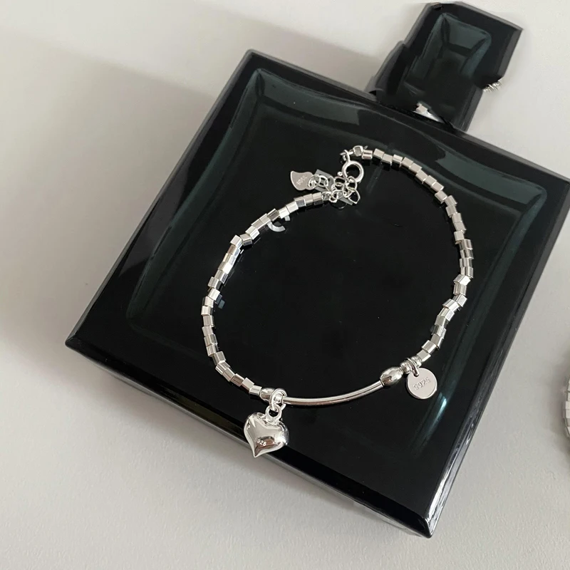 Vòng tay cặp đôi tình yêu nguyên bản bạc Sterling hút đôi thiết kế thích  hợp phong cách Hàn Quốc đơn giản Instagram ngày lễ tình nhân | Sabomall