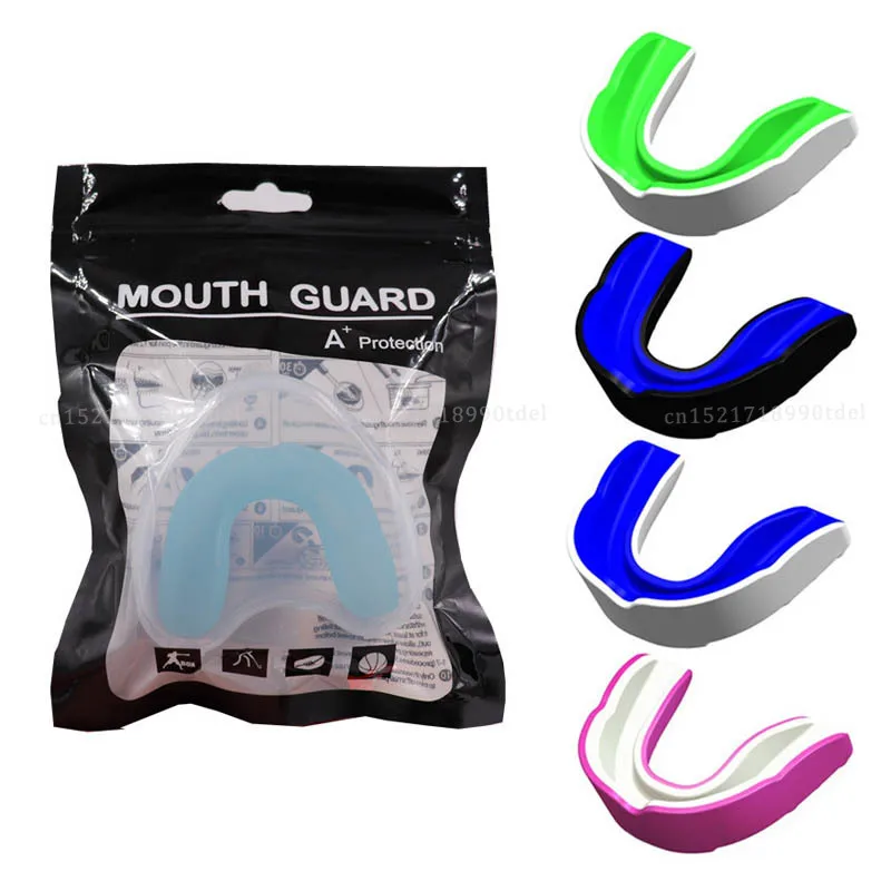 2 Pezzi Boxing Gum Shield Paradenti Paradenti Slim Fit Per Calcio Wrestling Hockey Lacrosse Boxing Per Contatto Combattimento Sport