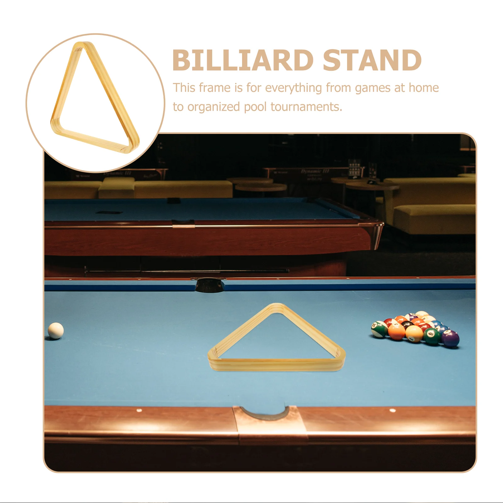 Billiard Rack Triangle Frame For Accessories Game Room Pub Snooker Balls Organizer Pool Table Mini Pool Balls Holder