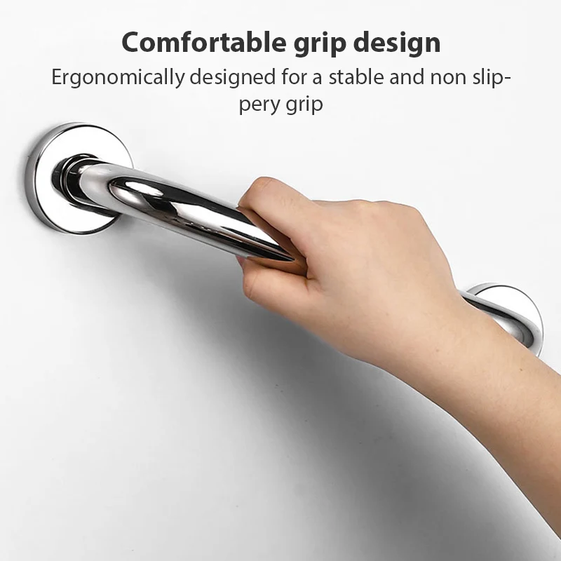 Description Picture 6 of itemSafety Bar Bracket Handrail Stainless Steel Disabled Bathroom Safety Shower Handrail Stainless Steel Bathtub Shower Handrail