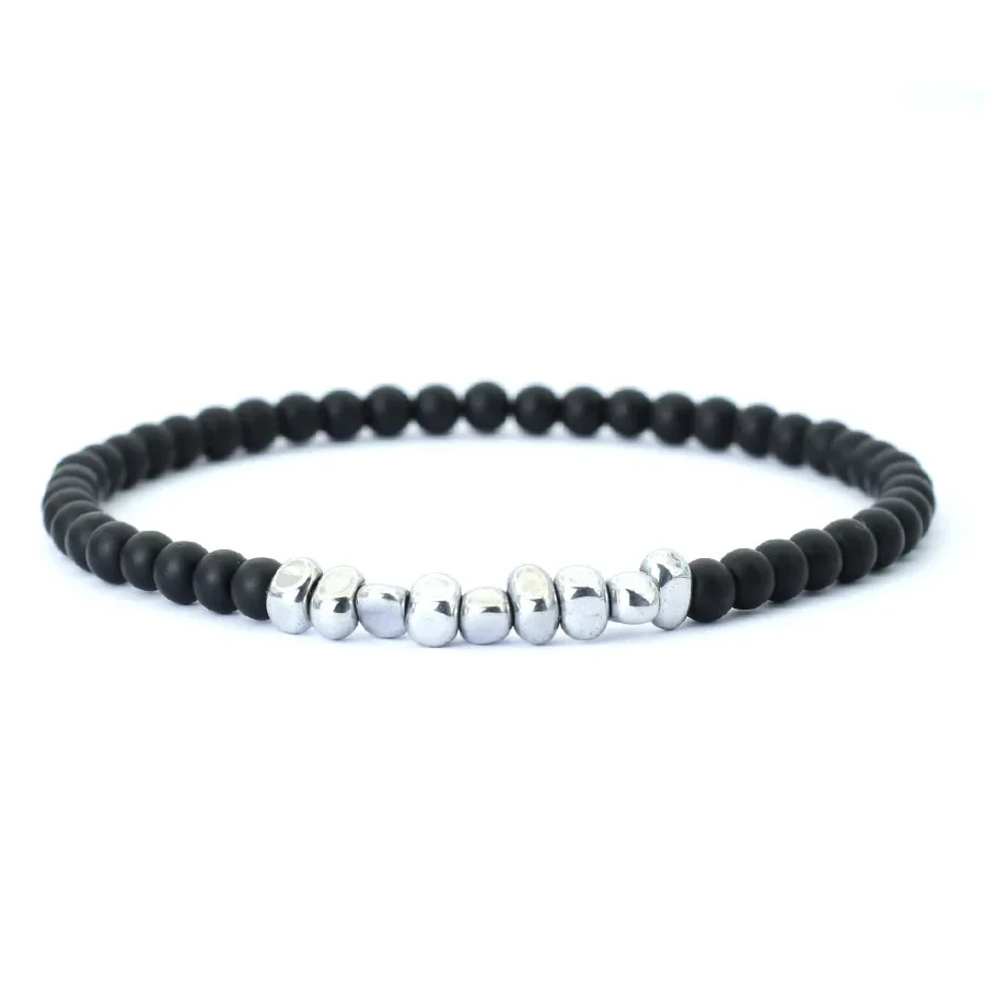 2024 minimalist ische 4mm Stein perlen Armband Unisex Glück rot Howlite Strang Braslet natürliche Tigeraugen Lava Edelstein Armband Joias – Detail 10
