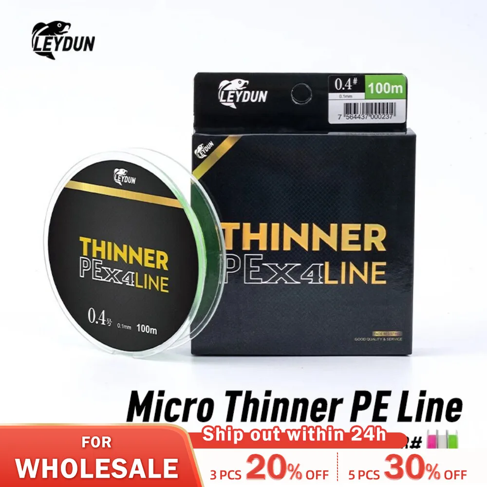 Micro THINNER Fishing Lines 100m 150m MT8 4 Strands Braided PE