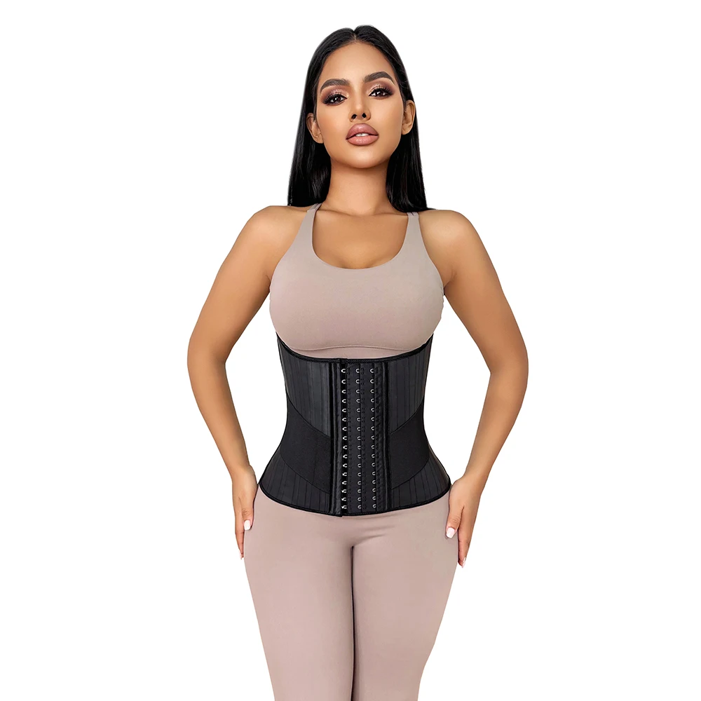 

Latex Waist Trainer 25 Steel Boned Women Underbust Corset Korset Belt Cincher Waist Slimming Shaper