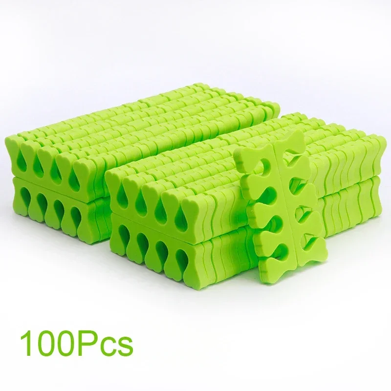 50/100PCS Pink Soft Nail Art Toe Separators Fingers Foots Sponge UV Gel Polish Manicure Pedicure Pack Nail Kits Manicure Tools