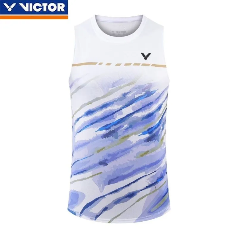 VICTOR New Badminton Men's Women's Quick-drying Set Thin Round Neck Short-sleeved T-shirt Sports Breathable Training Vest
