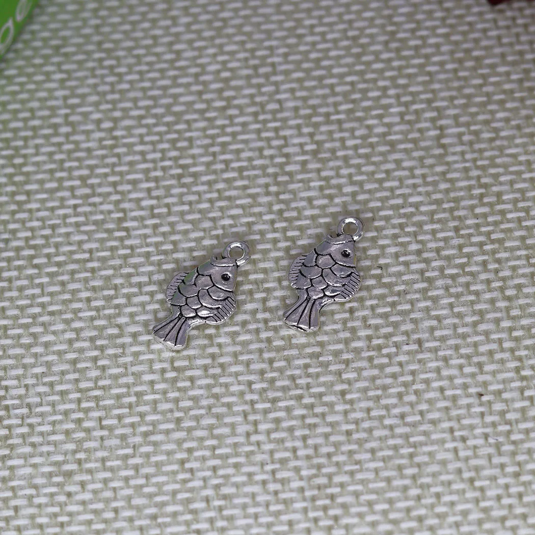 

20pcs/Lot Carp Fish Charm Antique Zinc Alloy Pendants For Jewelry Making DIY Handmade Tibetan Necklace Earrings Keychain 19x10mm