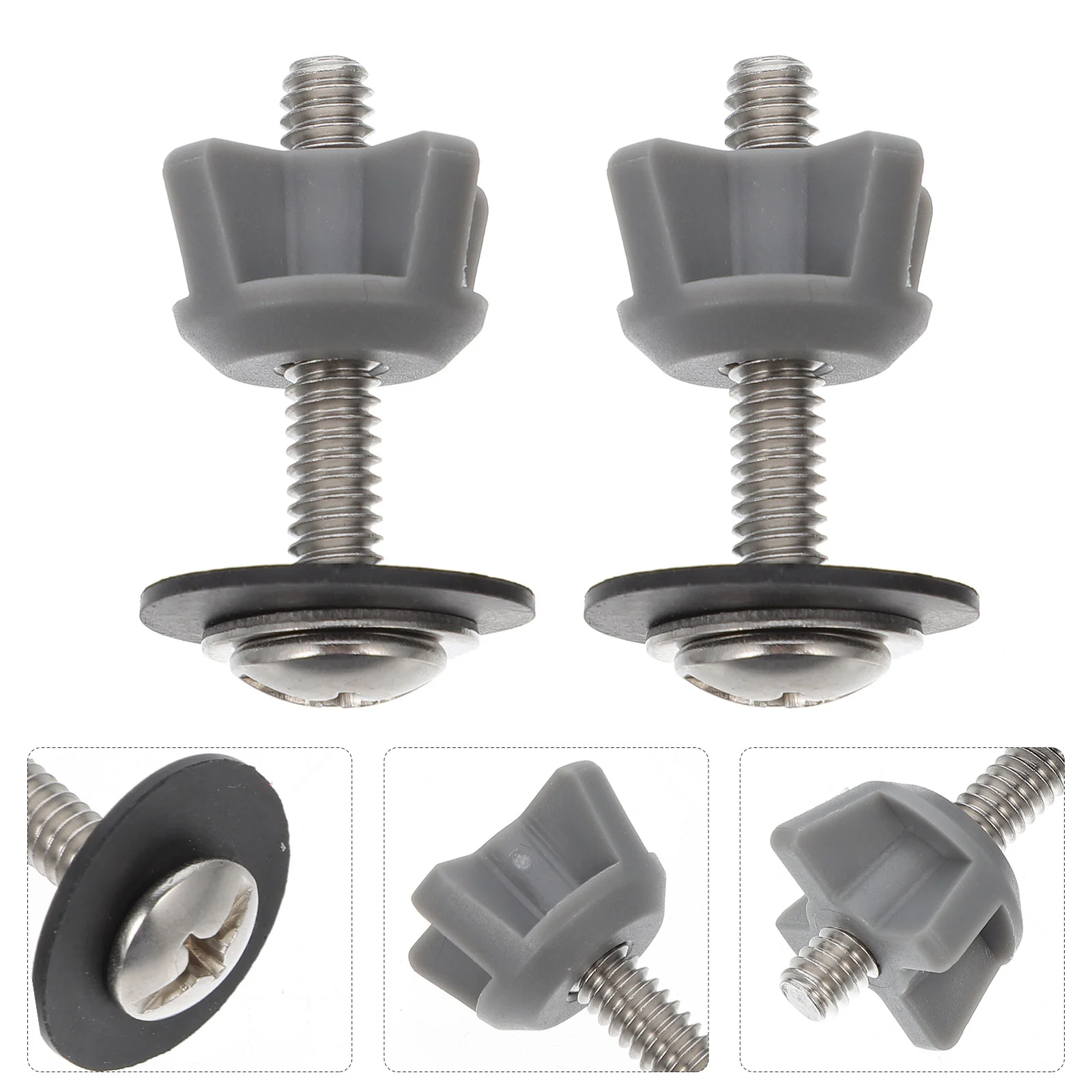 

2 Pcs Toilet Seat Screw Installation Bolt Bolts Bathroom Screws Installed Fixings Universal Mounting Hinge Fittings