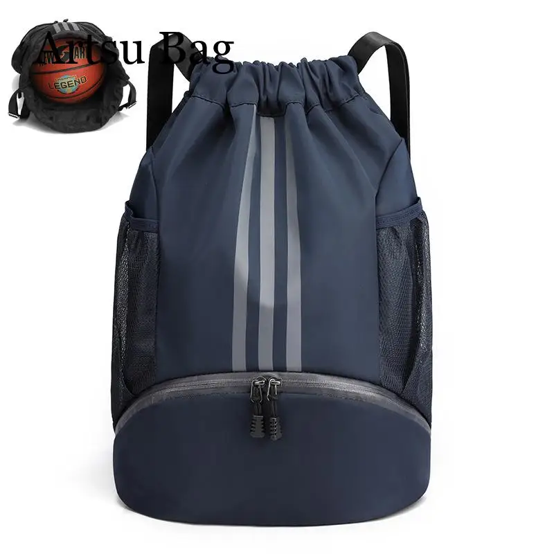 New Multifunctional Waterproof Basketball Football Bag Drawstring Pocket Gym Bag for Men Women's Sports Training Storage Bags
