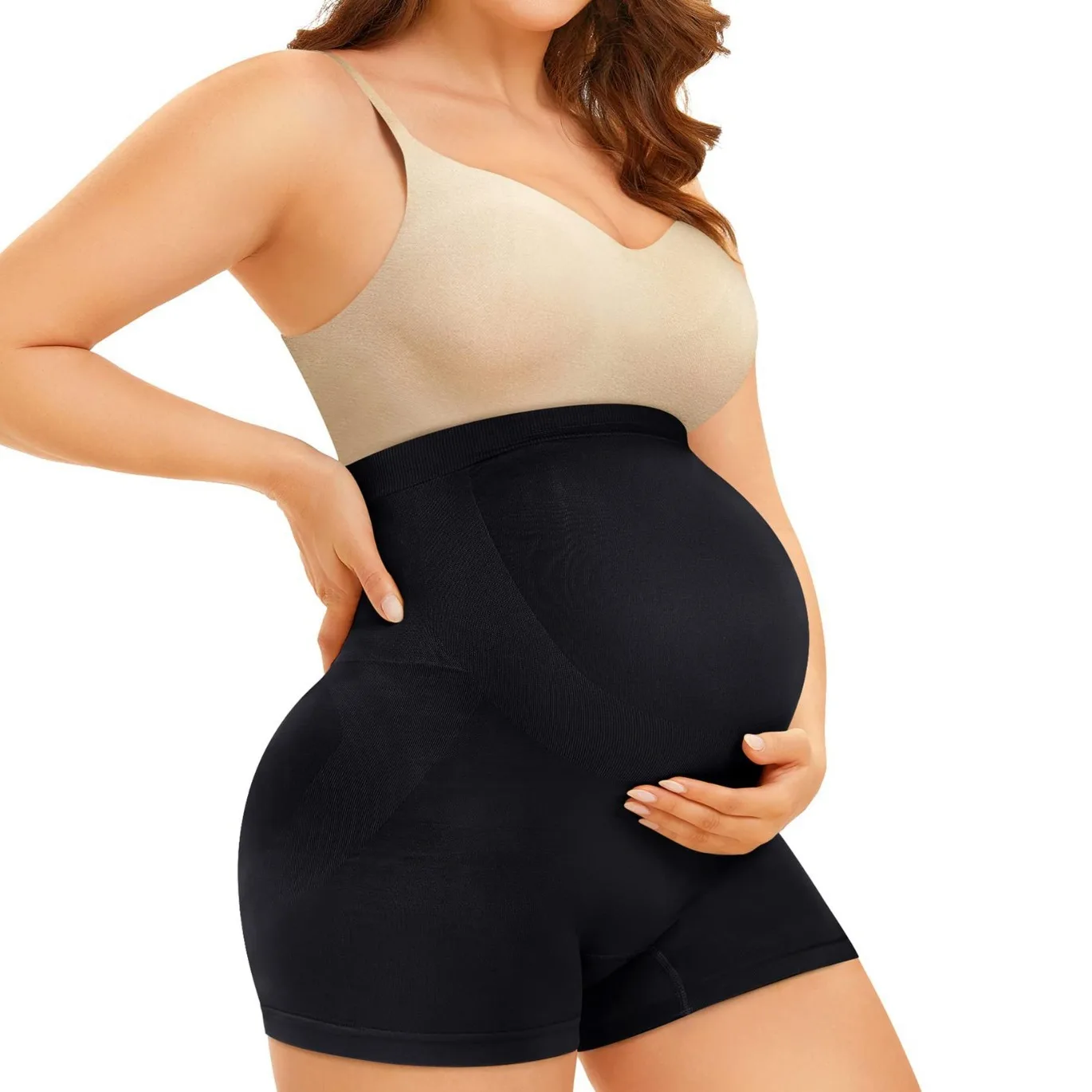 Body Shaping Pregnant Women's Pants High-end Elastic Waist TintingTinting Thigh Slim-fit Shaping Pregnant Women's Pants