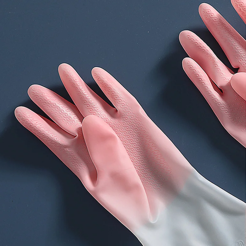 Dishwashing Silicone Gloves Protect Hand Dirt Clean Brushes Cleaning Tool Kitchen Accessories Wash Fruit Vegetable Gadgets