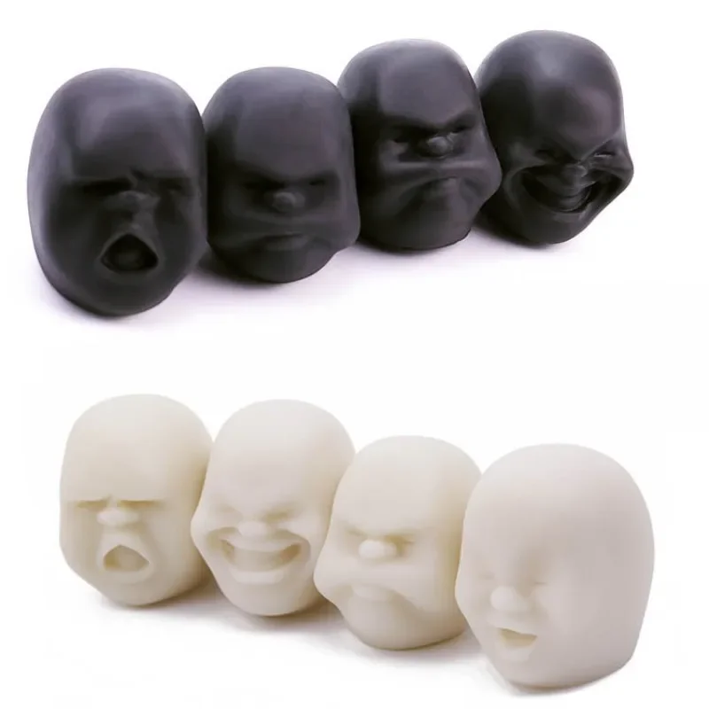 

Hot Soft TPR Fun Squeeze Toys Quirky Expression Face Doll Office Stress Relief Pinch Toys Adult Children Stress Relief Toys