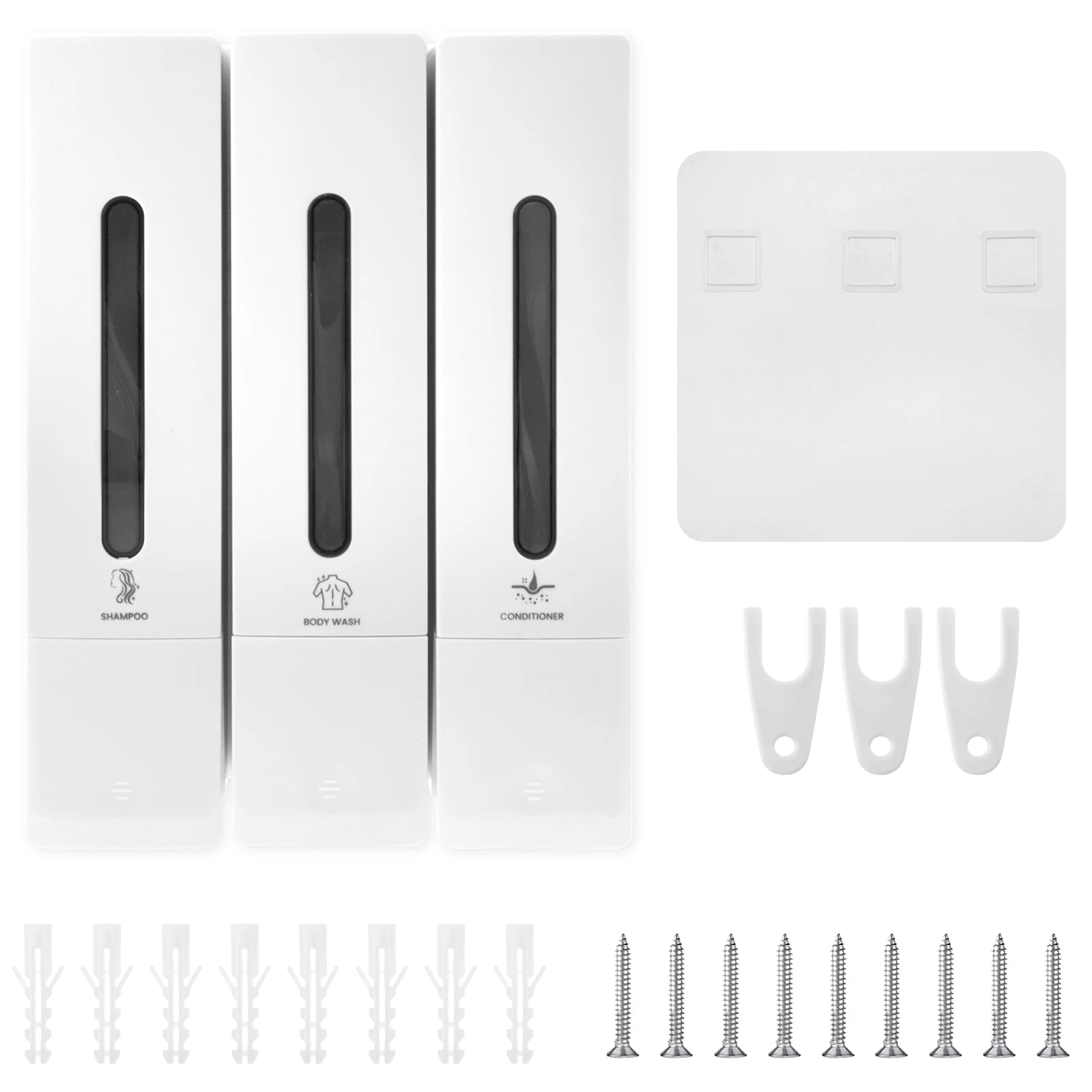 מתקן שמפו עבור קיר מקלחת שמפו מנפק קיר מרכך מתקן מילוי סבון נוזל מילוי