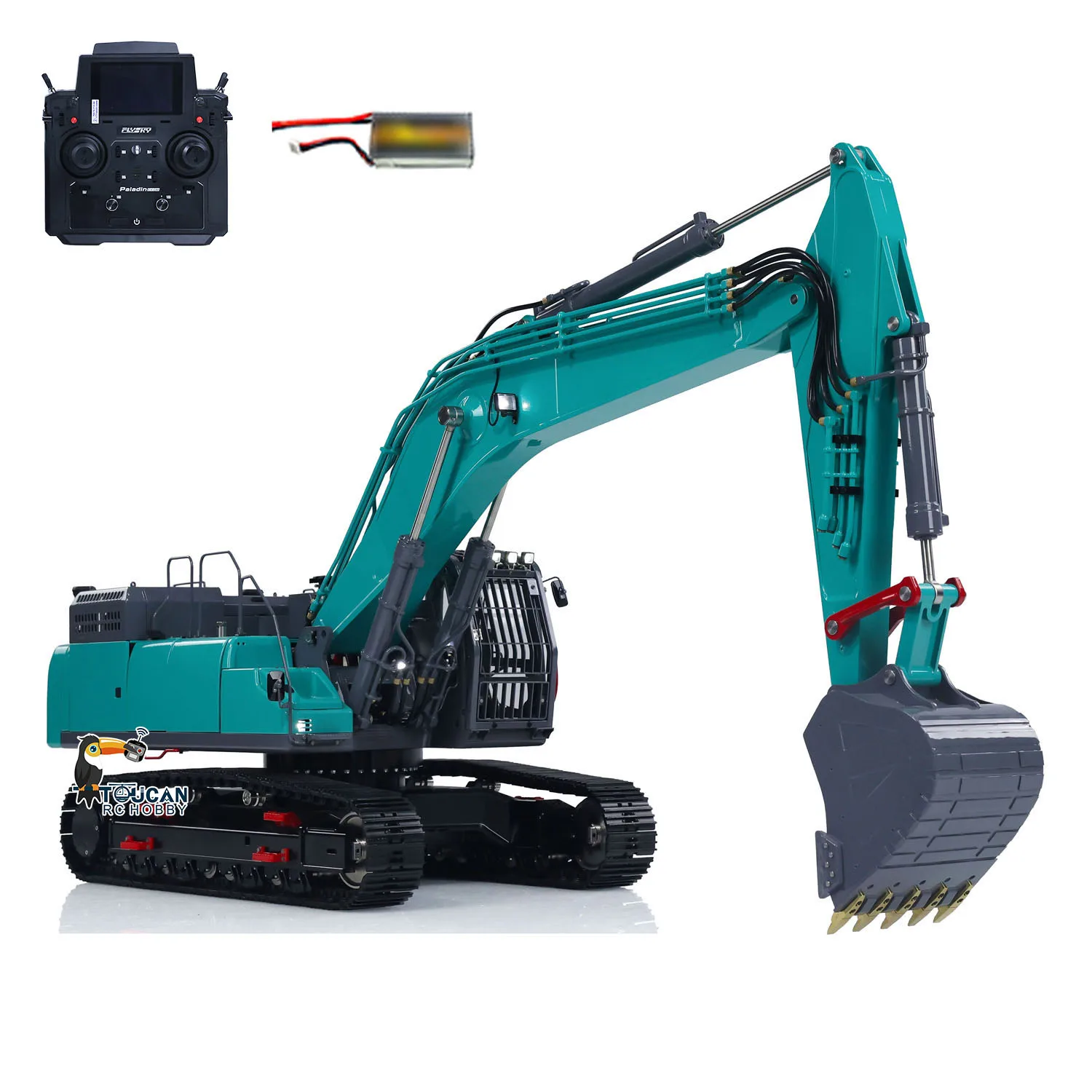 Toys LESU AOUE-SK500 RC Hydraulic 1/14 Metal Excavator RTR Digger Controlled Construction Vehicles PL18EVLite Light System Boys 4