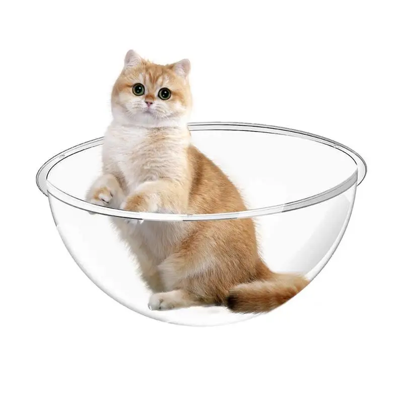 Transparent Acrylic Space Capsule Cat Bed